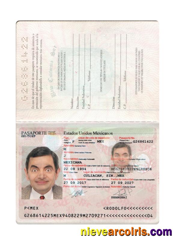 Mexico passport 2017-present